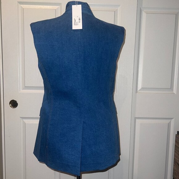 NWT Veronica Beard Amika Vest (Cosmo Blue) Size 10 US (Matching Pants in Closet) - Picture 10 of 11